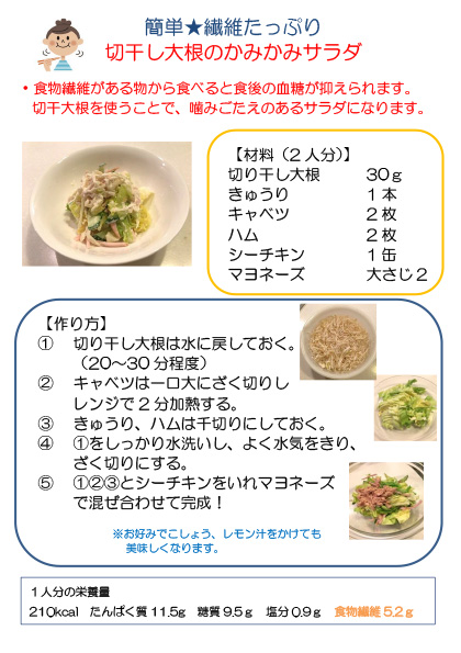 【画像】切り干し大根のサラダ