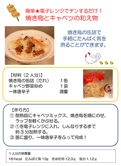 【画像】焼き鳥とキャベツ